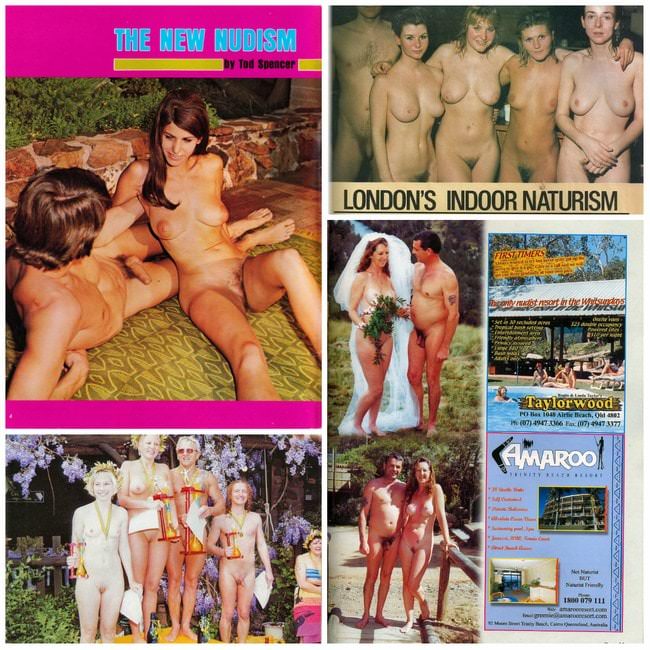 Rétro photo naturisme en Europe dans le milieu du 20e siècle - vintage pur nudisme